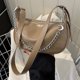 thumbnail image 1 of Bolso de cadena para mujer con cremallera Bolso de axila sólido de cuero PU de moda (Caqui), 1 of 8