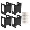 thumbnail image 2 of Rack 4PCS Soporte Para Estante Para Troncos Soporte Para Estante Para Leña Ajustable De Acero Preperforado Para Estante Para Troncos Para Interiores Y Exteriores, 2 of 7