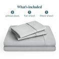 thumbnail image 3 of Bare Home Premium 1800 Collection 4-Piece Bed Sheet Set, Full, French Gray, 3 of 11