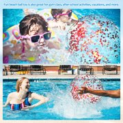 FELTECHELECTR Dazzling Effect Inflatable Volleyball for Beach and Pool 1 Set 15.72in