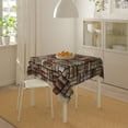 thumbnail image 3 of 60x60 Inch Table Cloths for Square Tables, Wine Cork Tablecloth, Farmhouse Table Cover for Dining Table Waterproof Wipeable Tablecloths for Kitchen Dining Room Party, 3 of 6