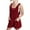 Red, variant on LADIGASU Girls Summer Strap Short Jumpsuit Sleeveless Loose Overalls Cute Rompers Shorts