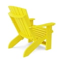 thumbnail image 2 of Wildridge Heritage Adirondack Chair, Lemon Yellow - Outdoor All-Weather Poly Furniture for Patio, Deck, Yard, 2 of 5