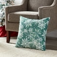 thumbnail image 7 of Greendale Home Fashions Evergreen Christmas Snowflake Square Throw Pillow - 18" - Green, 7 of 7