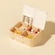 thumbnail image 1 of Organizador de Pastillas Caja Plástica Rectangular Dispensador de Medicamentos – Divisor Portátil Ajustable para Cortar Pastillas, Caja de Almacenamiento de Tabletas para Viaje, Estuche Compacto, 1 of 6