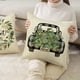 thumbnail image 5 of Fundas para cojines al aire libre 45 x 45 cm Funda de almohada de lino decorativa impermeable Flor Hojas verdes Funda de almohada para camión para sala de estar Sofá Patio Garde ER, 5 of 5