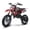 Red, variant on Kids Dirt Bike 49cc Gas Powered - 2-Stroke Off-Road Motorcycle for Ages 13+, 24 MPH Max Speed with Shock Absorber & Dual Disc Brakes，Kill Switch, Max Load 220LBS, with Armor, BLUE