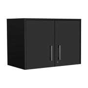 Akron 6 Piece Garage Set, 3 Storage Wall Cabinets + 2 Storage Cabinets + Storage Drawer Base Cabinet, Black