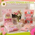 thumbnail image 6 of Large Plastic Mother's Day Gift Bags, 100 Count, Pink Flower Design, Party Favor Goodie Pouch, 6 of 6