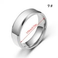 thumbnail image 4 of Sonducket Unisex banda anillo escuela nupcial esposa marido nudillo mano joyería noche vacaciones regalos accesorios plata tamaño 9 Ropa, zapatos y accesorios Miscelánea Plata Taille 9, 4 of 6