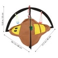 thumbnail image 2 of WASHWEPE Pet Tent Cat Cave Portable Double-sided Velvet Entertainment 1 Set, 2 of 8