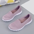 thumbnail image 7 of NOKIO Women's Knit Sneaker Lightweight S𝗅ip On L𝗈afers Shoes Breathable Wide Width Sport Shoes Casual Jogging Athlet𝗂c Shoes Gym Fitness Running Shoes for Summer and Autumn, 7 of 7