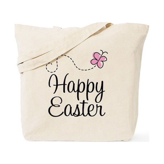 CafePress - Happy Easter Tote Bag - Unisex Canvas Tote Bag, Beige, 1-Piece