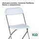 thumbnail image 4 of Set De 10 Sillas Plegables Kingshouse Plástico Eventos Jardin Blanca, 4 of 8