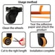 thumbnail image 4 of 8 Fundas de Silicona Para Ruedas de Equipaje, Resistentes A Los Aañazos, Protectorados de Ruedas de Equipaje Con Reducción de Ruido, Fundas de Ruedas que absorben los Golpes para para, 4 of 7