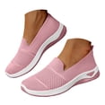 thumbnail image 4 of YLYL Women's Woven Orthopedic Shoes Breathable Soft Slip on Diabetic Foam Sneakers with Arch Support, 4 of 9