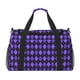 thumbnail image 1 of Fotbe purple argyle Bolsa de Viaje con Estampado, Bolsa de Fin de Semana para Mujer con Compartimento para Zapatos, Bolsa de Gimnasio con Bolsillo Húmedo, 1 of 7