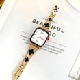 thumbnail image 3 of Black Shell Clover Slim Metal Bracelet for iWatch(Band Only) - Business & Dressy Strap, Compatible with Series 11-1/SE/SE2/SE3 (38-46mm) | For Women (Watch Not Included), 3 of 14