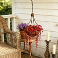 thumbnail image 6 of Deeceymbur Vintage Iron Hanging Planter Weather Resistant Flower Pot for Wall Garden Cafe Decor, 6 of 8
