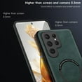 thumbnail image 5 of Feishell Designed for Samsung Galaxy S25 Ultra Luxury Premium PU Leather Case [Compatible with Mag-Safe] Shockproof Back Support Magnetic Car Mount Slim Protective Phone Case for Men Women, Green, 5 of 10