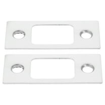 Masteelf 2 Pcs Turn Clasp Latch Added Security Deadbolt Strike Plates