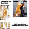 thumbnail image 5 of TanSiDing Long Arm Monkey Plush Toy Hanging Decor with Sound Interactive Stuffed Animal for Room Nursery Playroom, 5 of 7