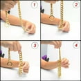 thumbnail image 5 of GKNET 4 Colors 10mm Pet P Choke Chain Training Dog Collar Stainless Steel Dog Supplies-22inch-Gold color, 5 of 9