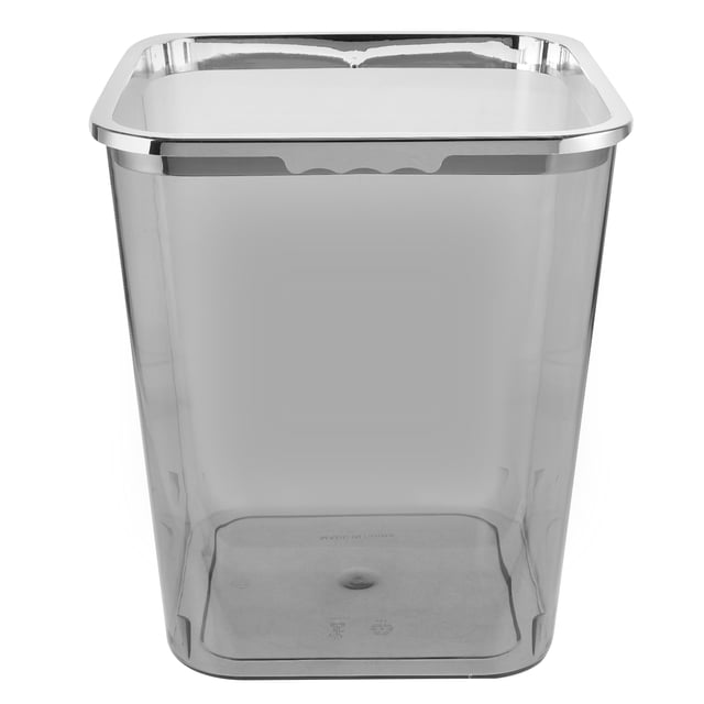 GOOHOCHY Cubo de basura transparente de gran capacidad, papelera transparente, contenedor de basura