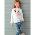 thumbnail image 2 of Cute Ghost W Balloon Long Sleeve Toddler -Image by Shutterstock,  5 Toddler, 2 of 4