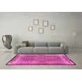 thumbnail image 3 of Ahgly Company Indoor Round Medallion Pink Traditional Area Rugs, 6' Round, 3 of 4