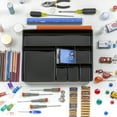 thumbnail image 4 of Officemate Deep Drawer Organizer Tray, 8 Compartments, 2 1/4H x 15 1/8W x 11 1/2D, Black, 4 of 7