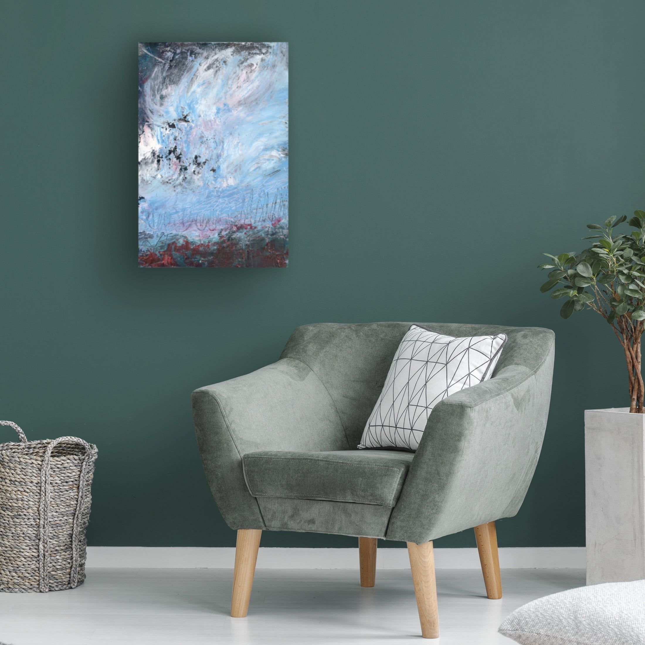 Canvas Wall Art - Deb Chaney 'Winterstorm' Wall Art for Living Room, Bedroom, or Office Décor by Trademark Fine Art - 22 x 32 Inches