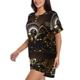 thumbnail image 2 of Lsque Casino Cards Women's Short-Sleeved Pajama Set - 2 Piece Soft and Lightweight Sleepwear Set-X-Large, 2 of 9