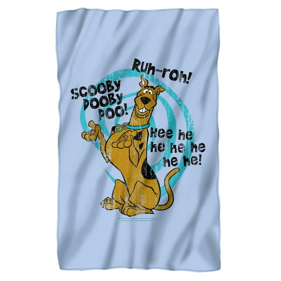 Scooby Doo Quoted Fleece Blanket 36' x 58',Quoted