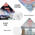 thumbnail image 4 of 2 Pack Peach Solid Fluorescent Light Covers for Ceiling Lights Magnetic Ceiling Light Covers Overhead Light Filters for Office Classroom Home, 4 of 9