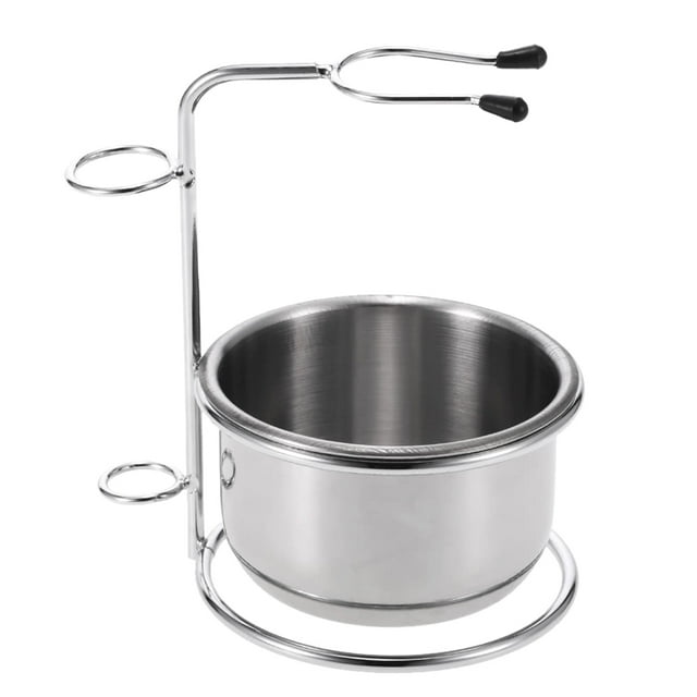 Set de Herramienta de afeitar para hombres Sunnimix soporte de Cepillo de afeitar de metal Duradero y Cuenco de Taza de afeitar