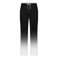 thumbnail image 5 of RYDCOT Men's Gradient Straight Leg Casual Stylish Outdoor Pants Elastic Waist Sweatpants Outdoor Pants Jogging Trousers with Pocket White, 5 of 5