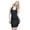 Black, variant on Angelina Seamless Racerback Mini Starter Dress w/ Patterned Sides (1-Pack)