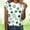 White, variant on St Patricks Day Shirt Women Printed O Neck Short Sleeve Daily Casual Summer Tops