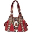 thumbnail image 2 of Western Womens Floral Rhinestone Buckle Cross Handbag And Matching Wallet, 2 of 8