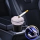 thumbnail image 1 of Cenicero para coche con incrustaciones de diamantes y luz LED | Aromaterapia y control de olores | Ajuste universal para portavasos | Accesorio de plástico para el interior del coche, 1 of 5