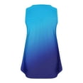 thumbnail image 4 of Womens Plus Size Tunic Tops, Sleeveless Shirts for Women Summer Fashion Ombre Tie Dye Pleated Button Up Crewneck Oversized Tank Tops, 4 of 4