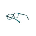 thumbnail image 4 of Round Thin Keyhole Horn Rim Plastic Reading Glasses Teal +2.25, 4 of 4