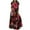Red, variant on Ichuanyi Woman Dress, Summer Women Casual Summer Short Sleeve O-Neck Print Maxi Boho Ankle-Length Dress