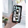 thumbnail image 5 of WIRESTER Shockproof Soft Rubber Cover Case for Samsung Galaxy S26 6.3" 2026, Retro Black Cassette Tape Hip Hop, 5 of 5