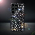thumbnail image 4 of Compatible with Samsung Galaxy S23 Ultra Glitter Case 3D Glitter Sparkle Bling Case Crystal Rhinestone Diamond Bumper Clear Gems Cute Protective Girly Case for Galaxy S23 Ultra, Black, 4 of 11