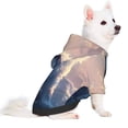 thumbnail image 2 of Fotbe Cloud Wolf Sudadera con Estampado para Perros Pequeños – Suéter con Capucha para Mascotas, Tela Suave de Forro Polar con Bolsillo-Large, 2 of 7