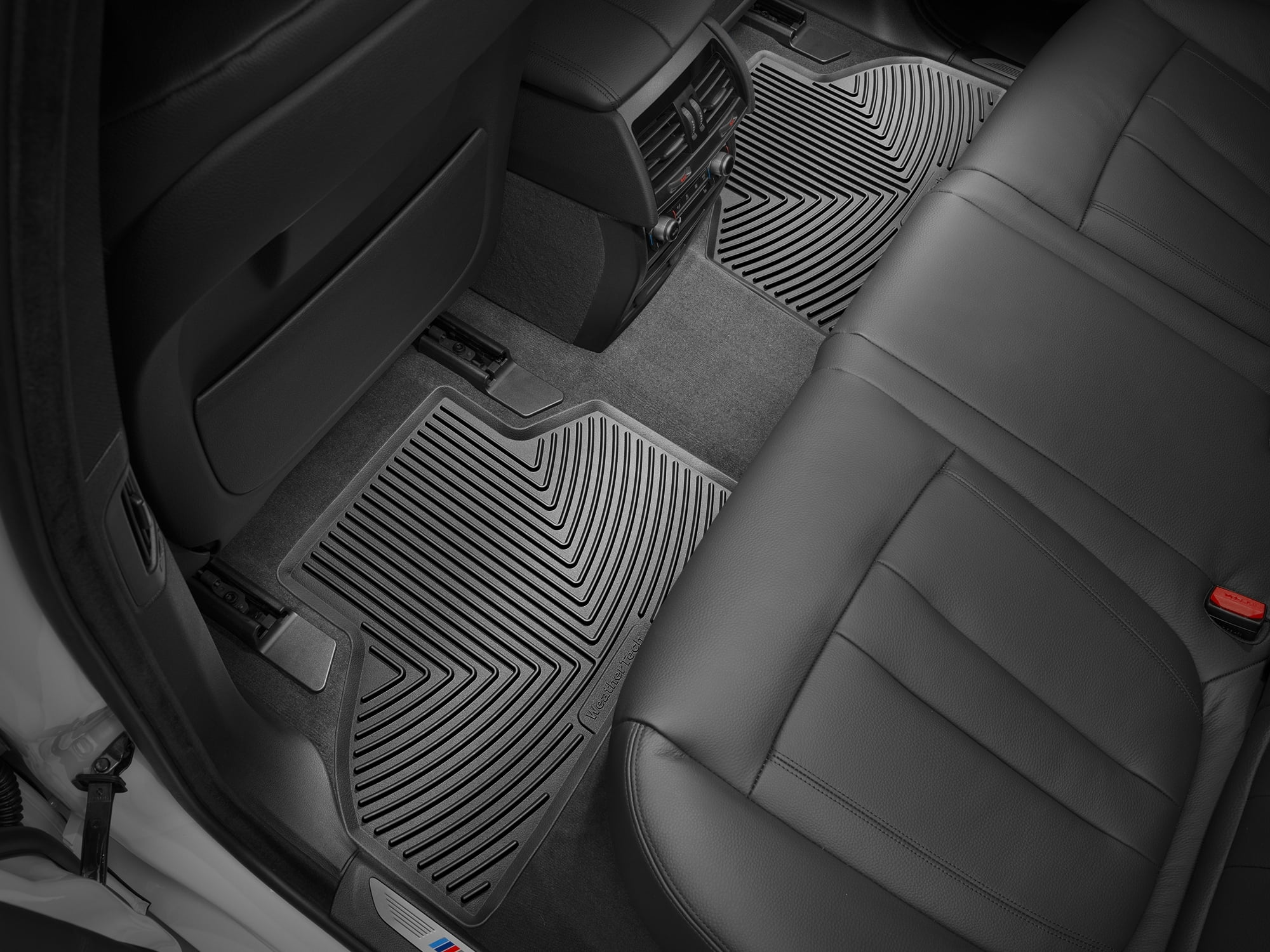 WeatherTech All-Weather Floor Mats compatible with BMW X5 35i, X6 M, X5 M, X5 35d, X5 40e, X5 50i - 2nd Row, Black