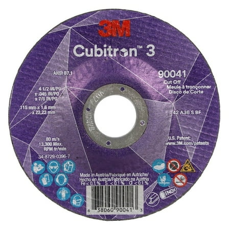 3m Cubitron Cut-Off Wheel,36 Grit 90041