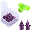 thumbnail image 4 of Spikes de pistas de zapatos de pista de 50 piezas para practicar a corta distancia corriendo Púrpura, 4 of 8